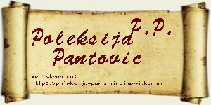Poleksija Pantović vizit kartica